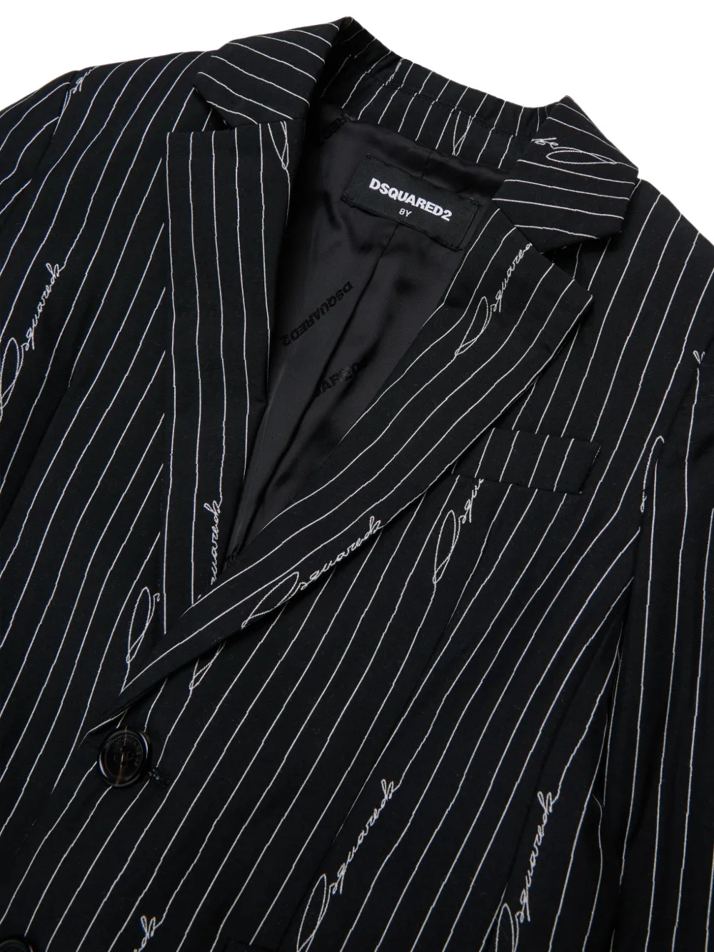 DSQUARED2 KIDS Blazer met krijtstreep Zwart