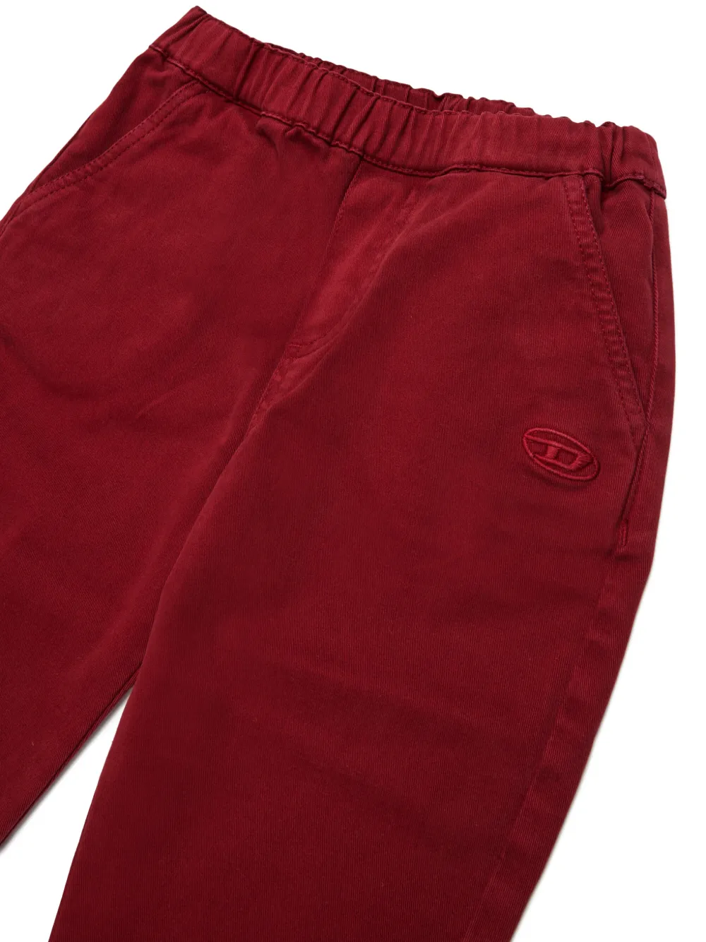 Diesel Kids Broek met elastische tailleband Rood