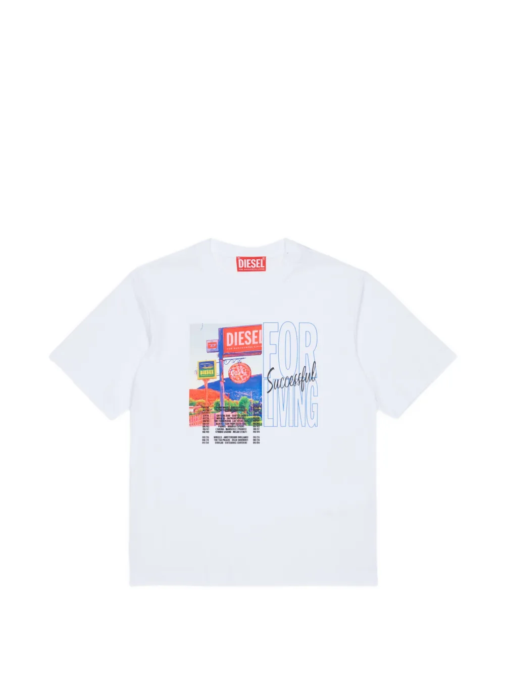 Diesel Kids T-shirt con stampa grafica - Bianco