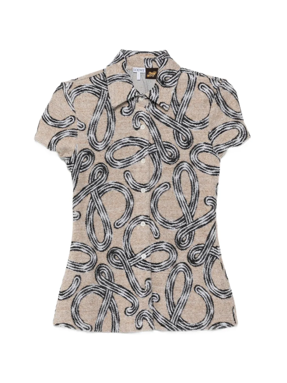LOEWE x Paula's Ibiza Camicia con stampa Anagram - Toni neutri