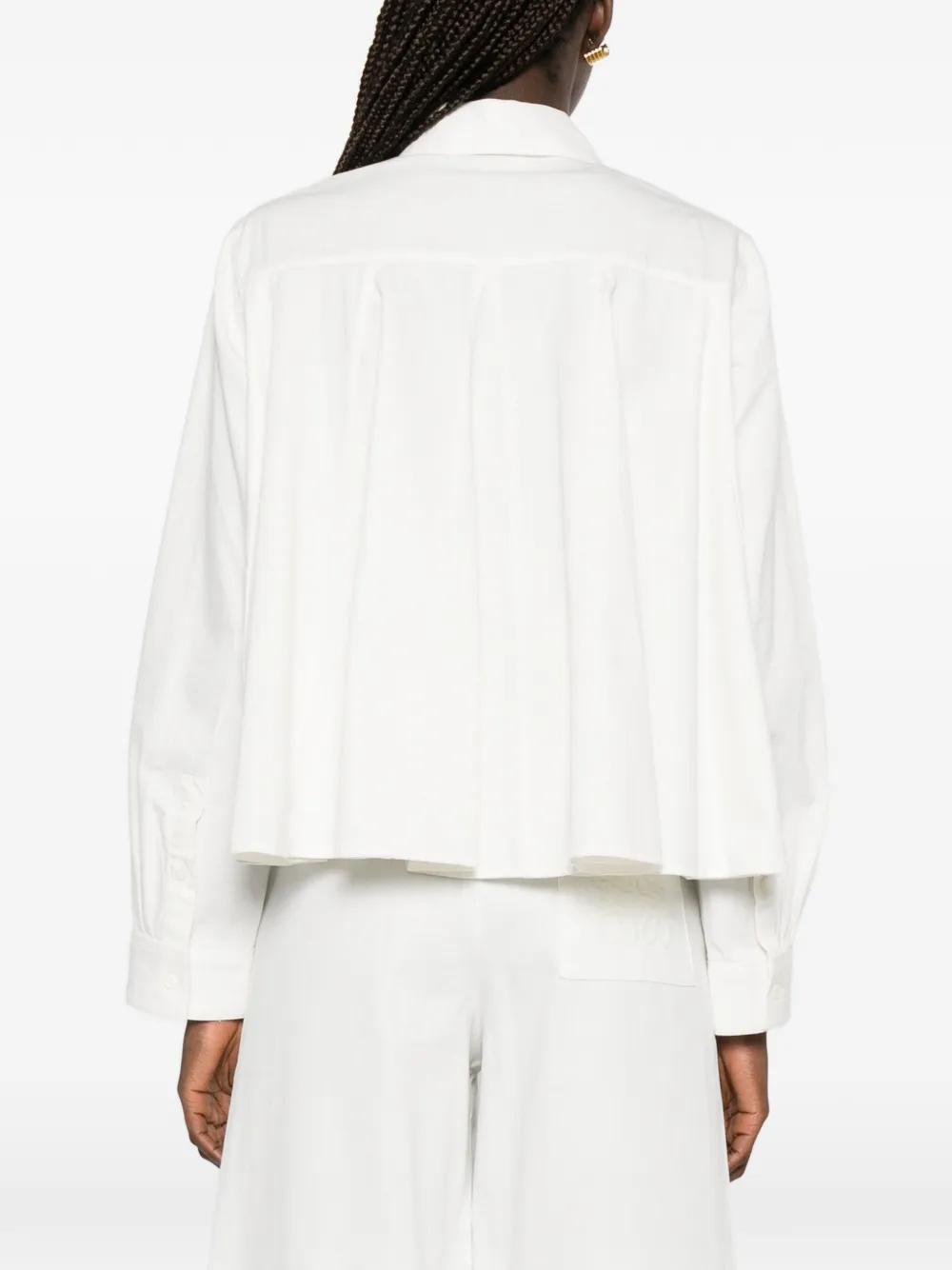 LOEWE x Paula's Ibiza blouse met geborduurd anagram Wit