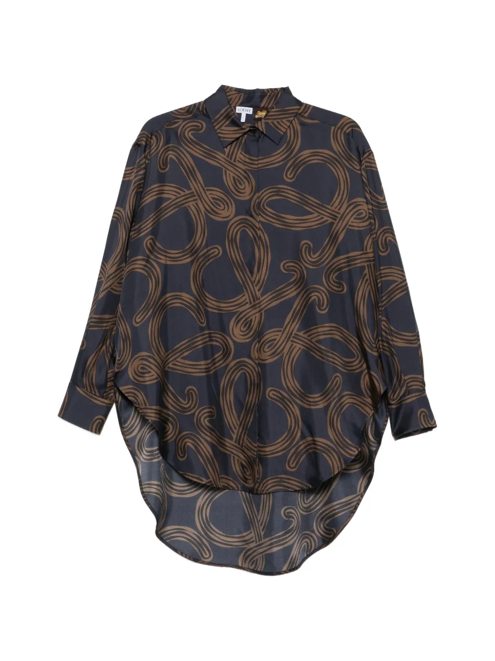 LOEWE x Paula's Ibiza anagram-print shirt - Blue