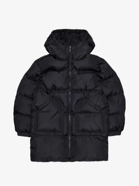 Diesel Kids logo-print quilted jacket