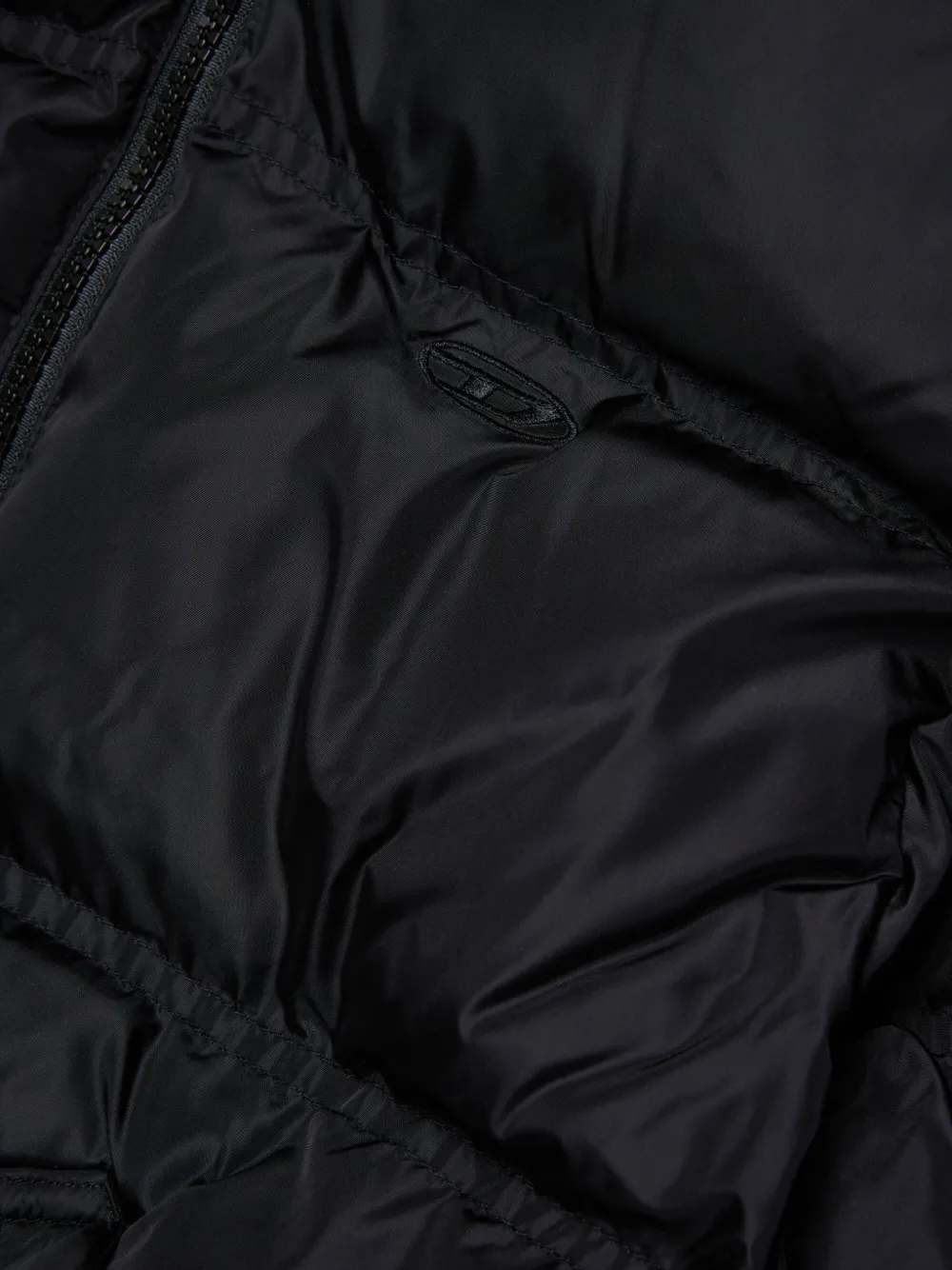 Diesel Kids Gewatteerd jack Zwart