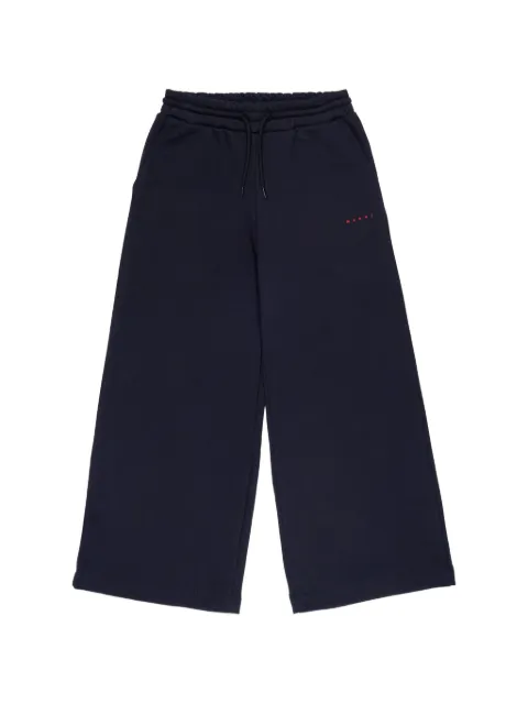Marni Kids logo-print wide-leg track pants