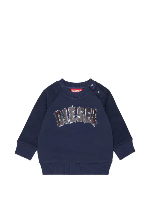 Diesel Kids logo-patch sweatshirt