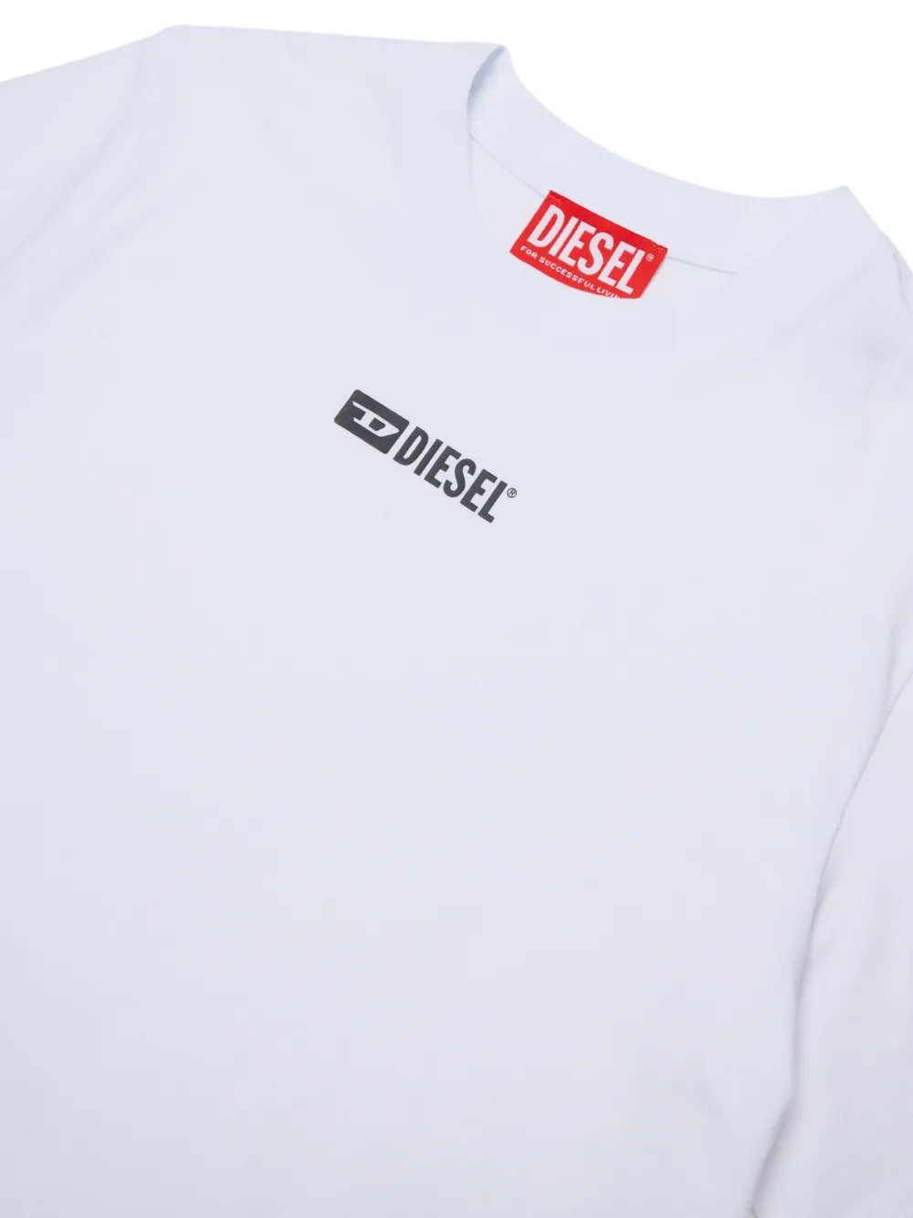 Diesel Kids T-shirt met logoprint Wit