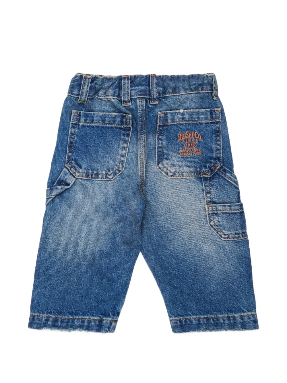 Diesel Kids D-Bart-B jeans met geborduurd logo Blauw