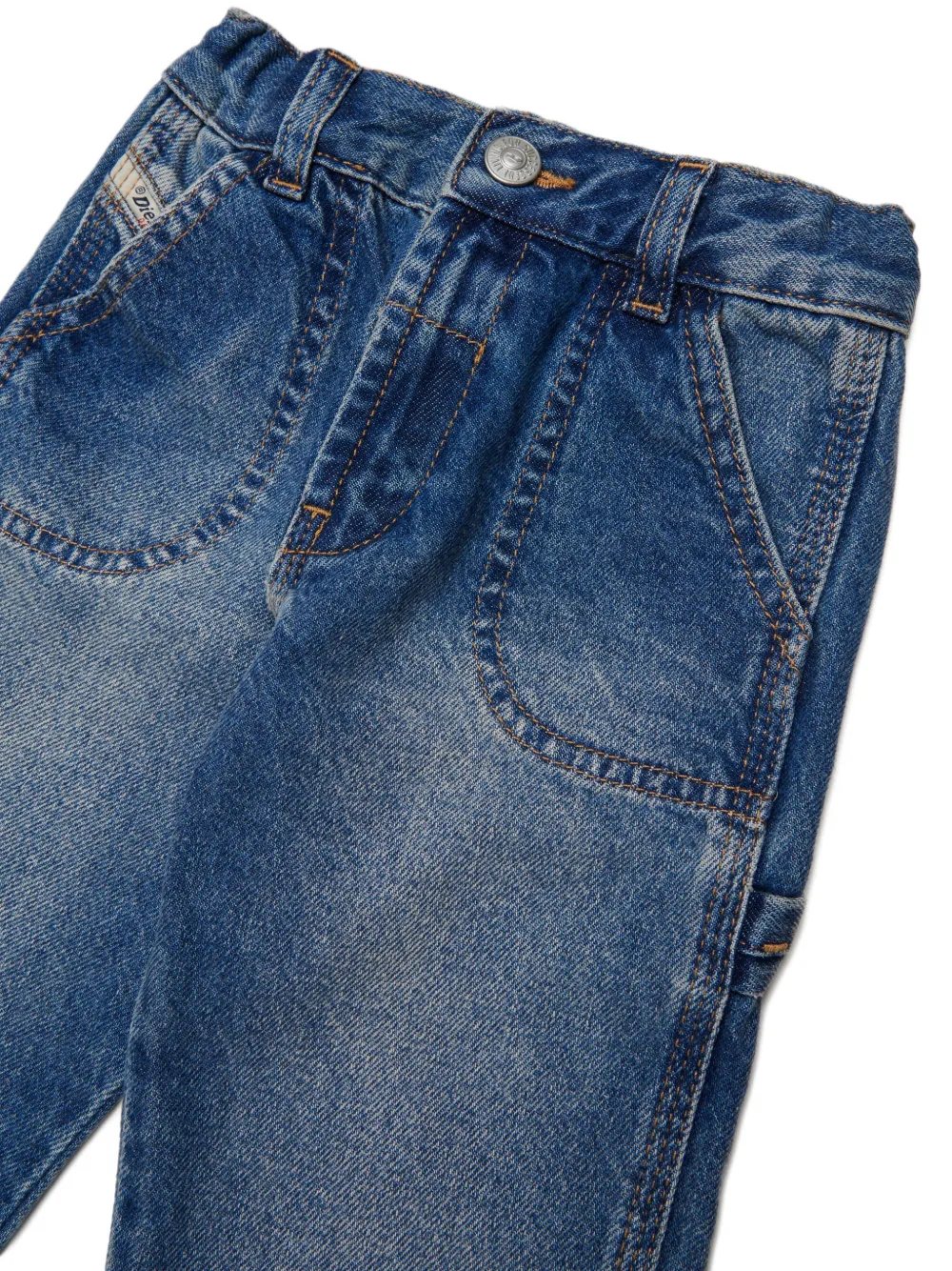 Diesel Kids D-Bart-B jeans met geborduurd logo Blauw
