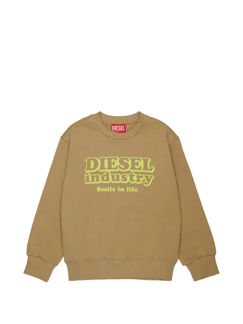 Diesel Kids Sweatshirt mit Logo-Print - Nude