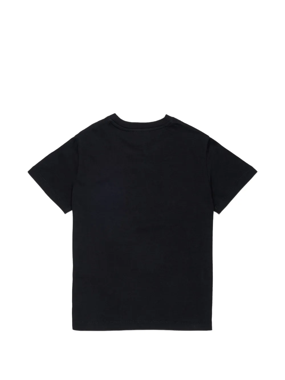 Diesel Kids T-shirt met logoprint-halsketting patroon Zwart