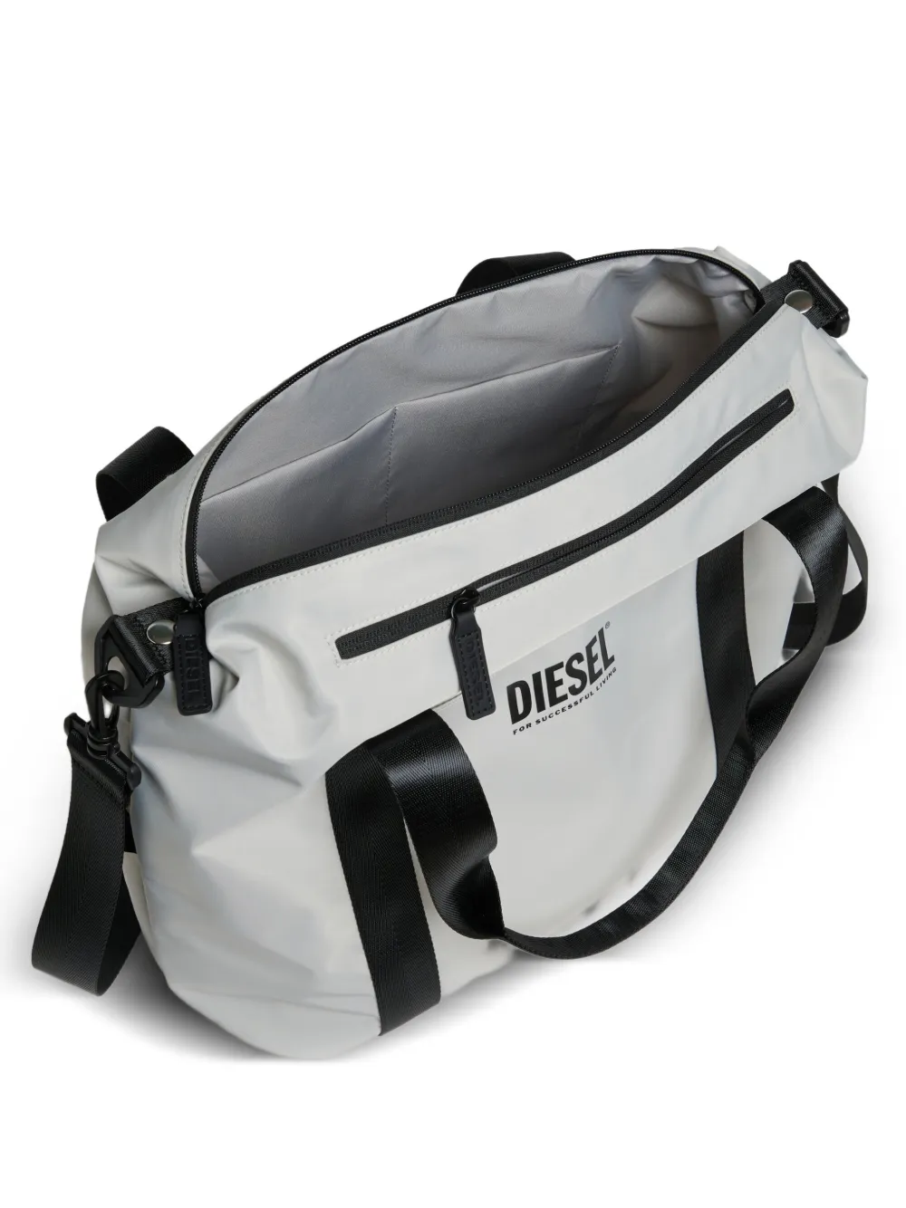 Diesel Kids Shopper met logoprint Grijs