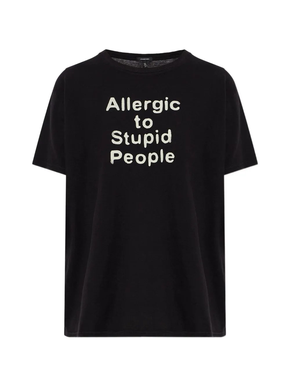 R13 slogan-print T-shirt - Nero