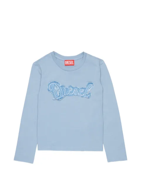 Diesel Kids logo-appliqué long-sleeve T-shirt
