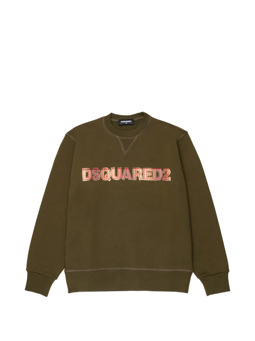 DSQUARED2 KIDS logo-appliqué sweater - Verde