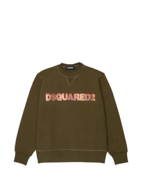 DSQUARED2 KIDS logo-appliqué sweater