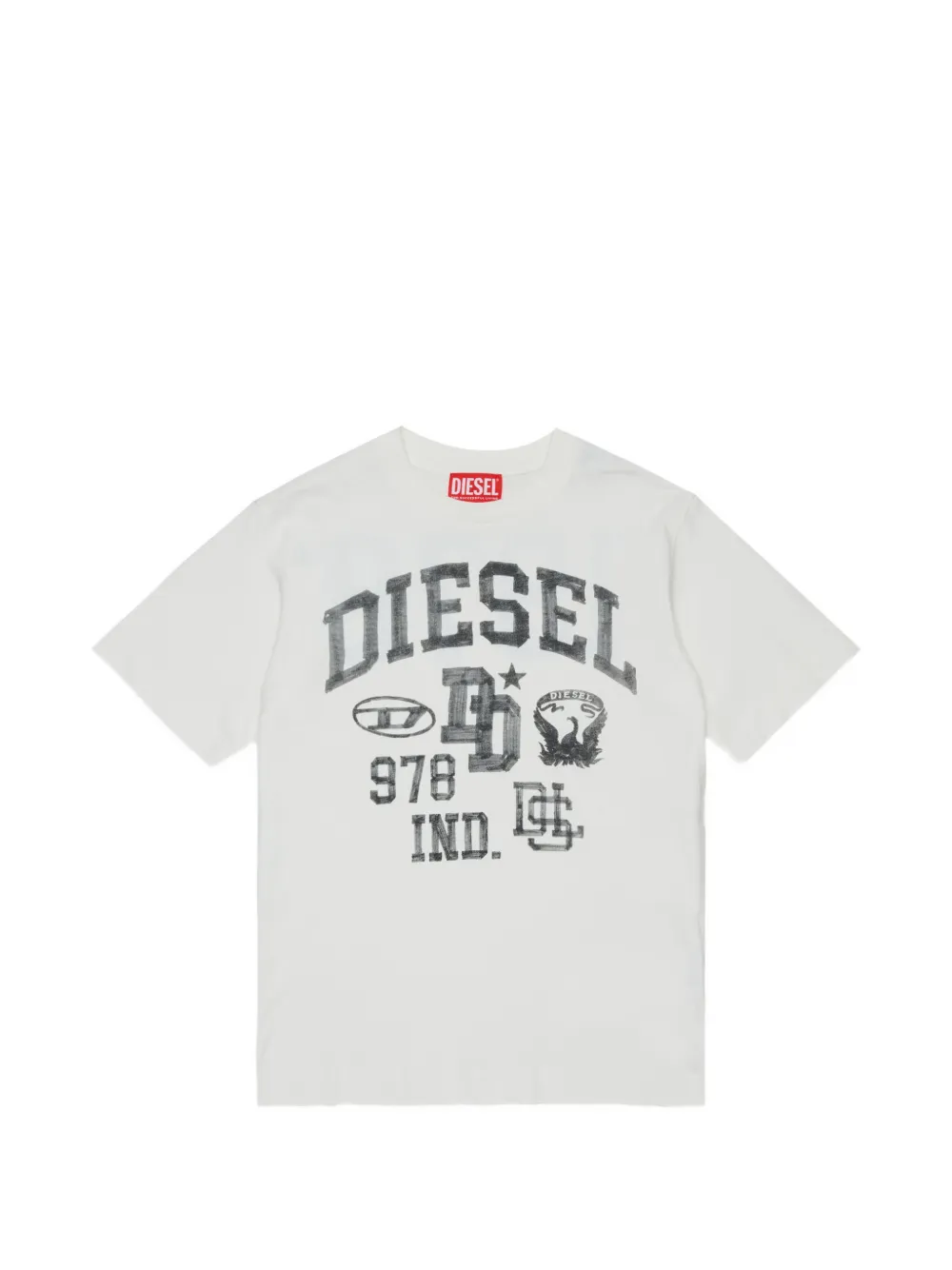 Diesel Kids T-shirt con logo - Bianco