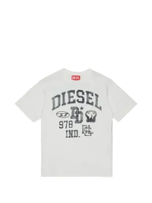Diesel Kids デニムプリント Tシャツ | ホワイト | FARFETCH JP