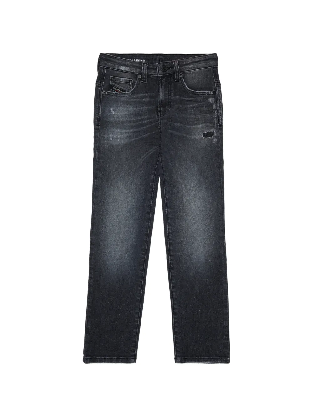 Diesel Kids Jeans con effetto vissuto - Grigio