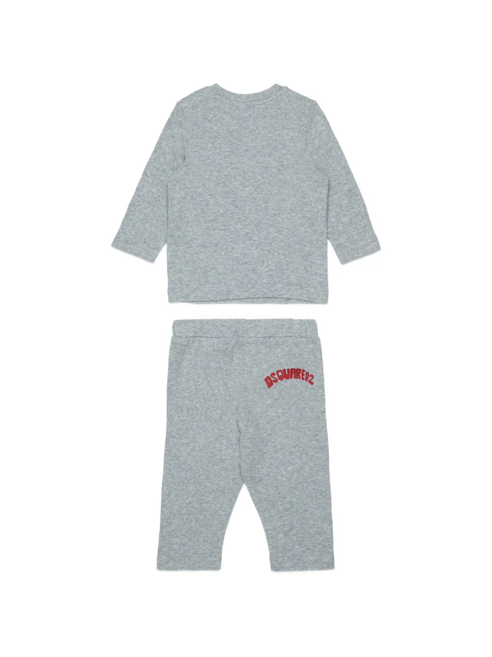  Dsquared2 Kids Set De Pelele Con Logo Estampado - Gris 