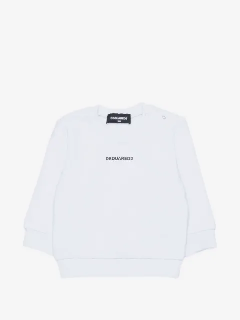 DSQUARED2 KIDS logo-print press-stud sweatshirt