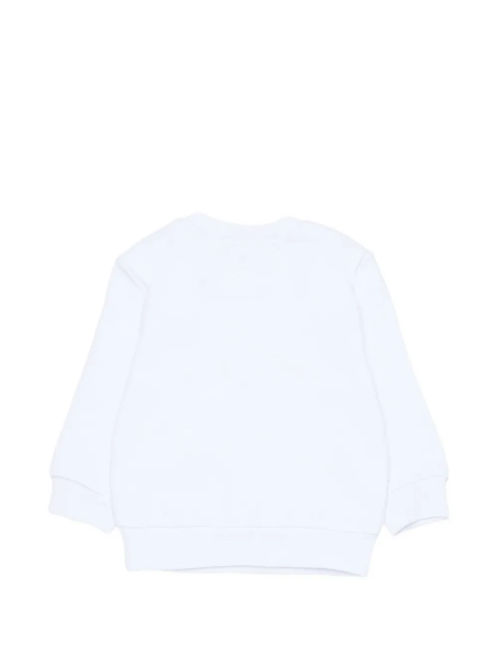 DSQUARED2 KIDS Sweater met logo-print en drukknopen Wit