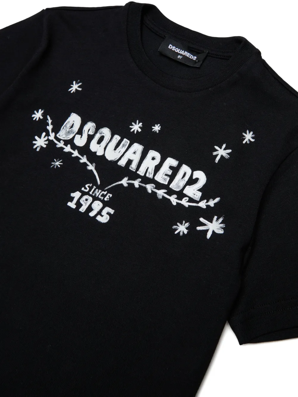 DSQUARED2 KIDS T-shirt met logoprint Zwart
