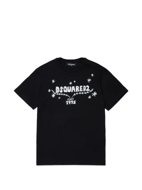 DSQUARED2 KIDS playera con logo estampado