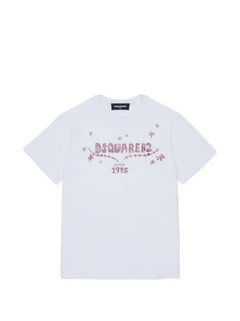 DSQUARED2 KIDS 로고 프린트 티셔츠