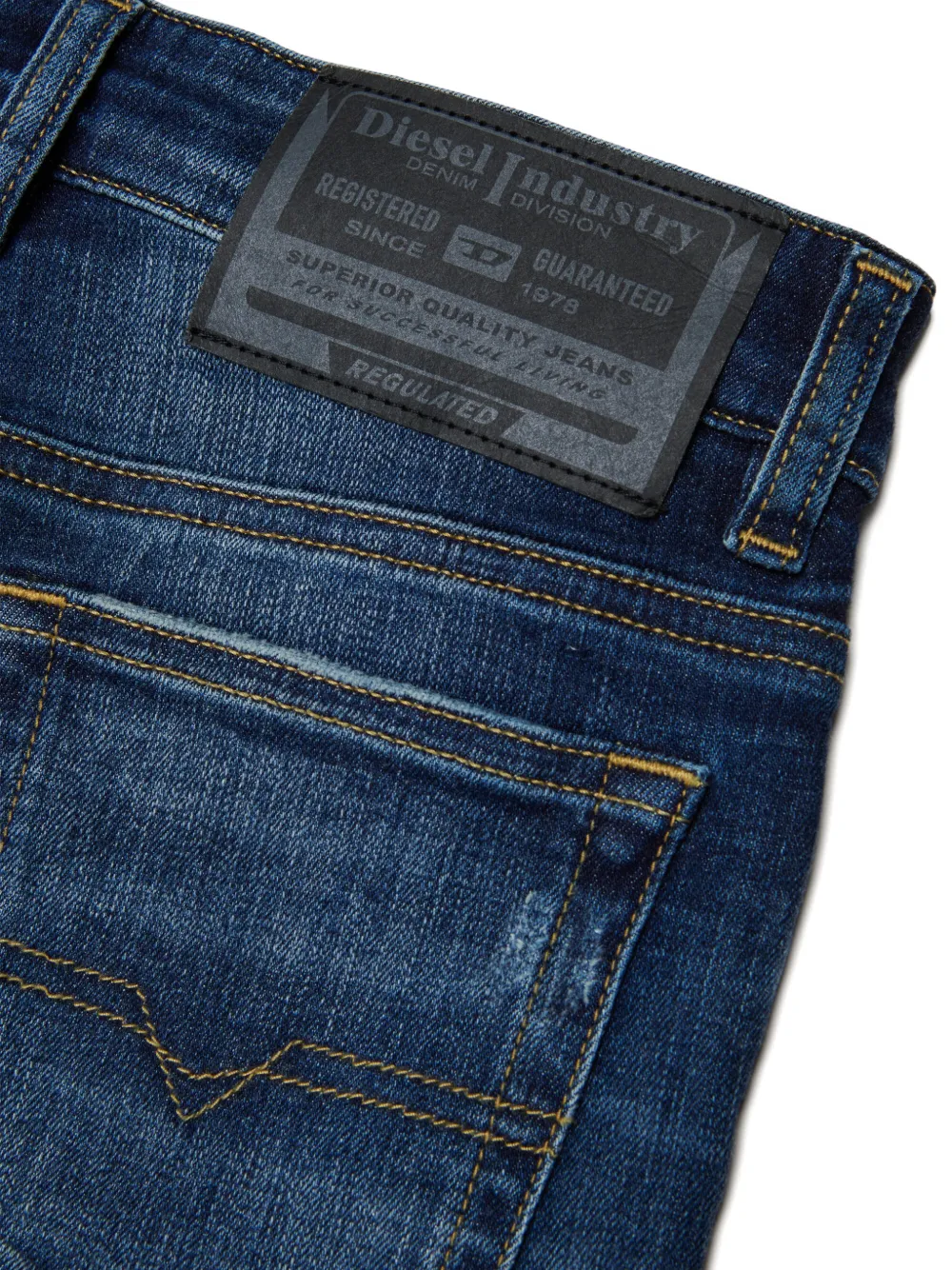 Diesel Kids Gerafelde jeans Blauw