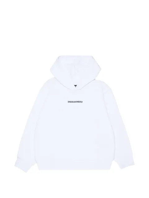 DSQUARED2 KIDS logo-print slouch-fit hoodie