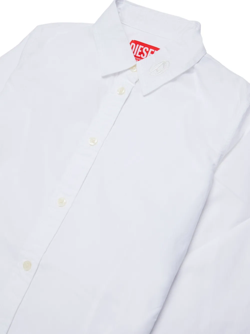 Diesel Kids Shirt met geborduurd logo Wit