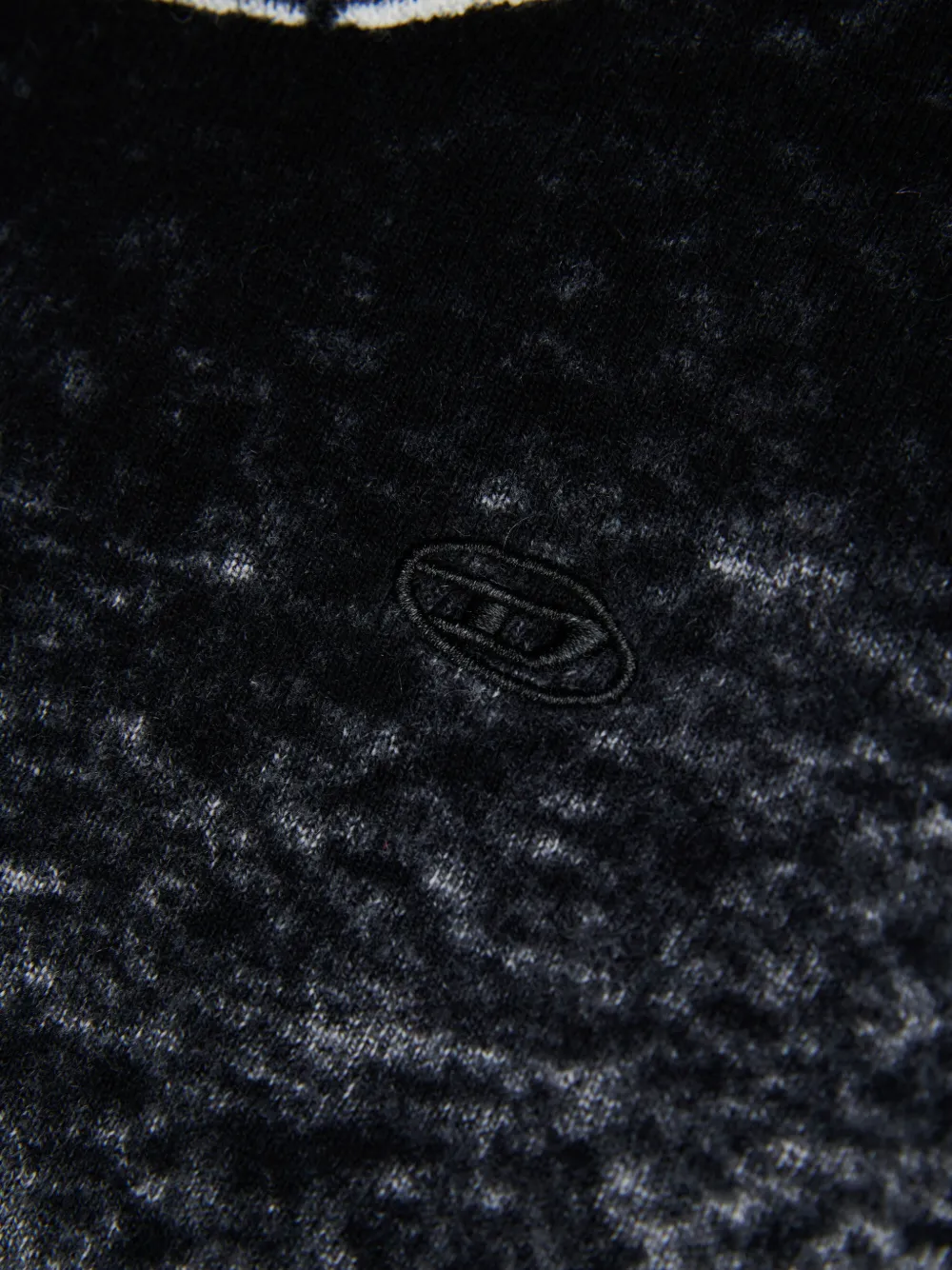 Diesel Kids Trui met geborduurd logo Zwart