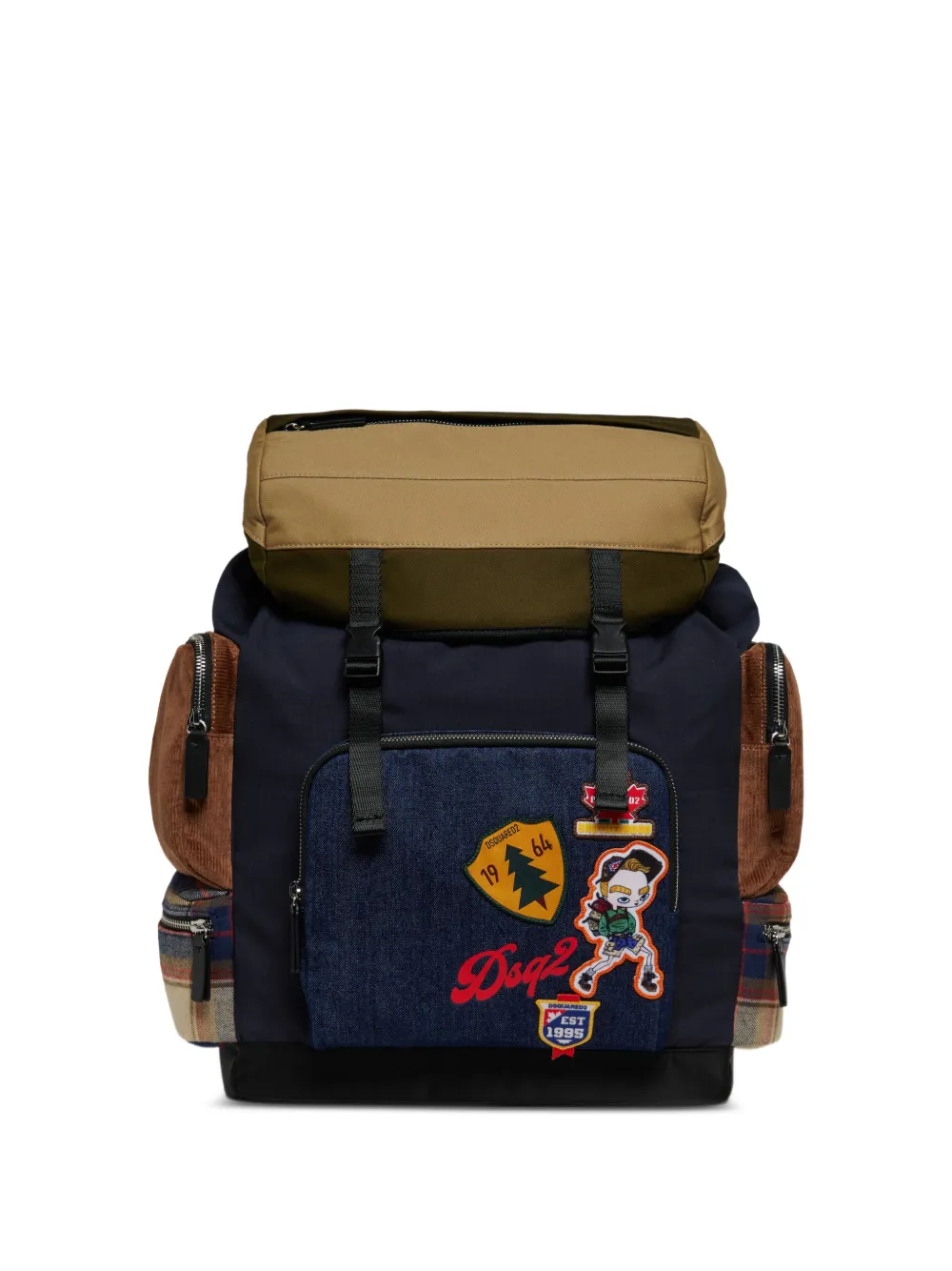 DSQUARED2 KIDS Rucksack mit Patch-Detail - Blau