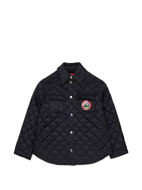 Diesel Kids diamond-quilted jacket