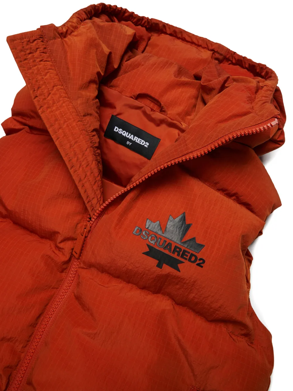DSQUARED2 KIDS Bodywarmer met logoprint Oranje