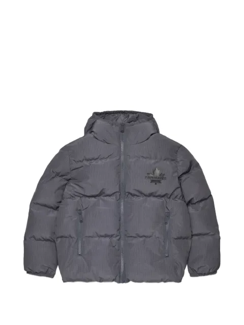 DSQUARED2 KIDS quilted logo-print jacket