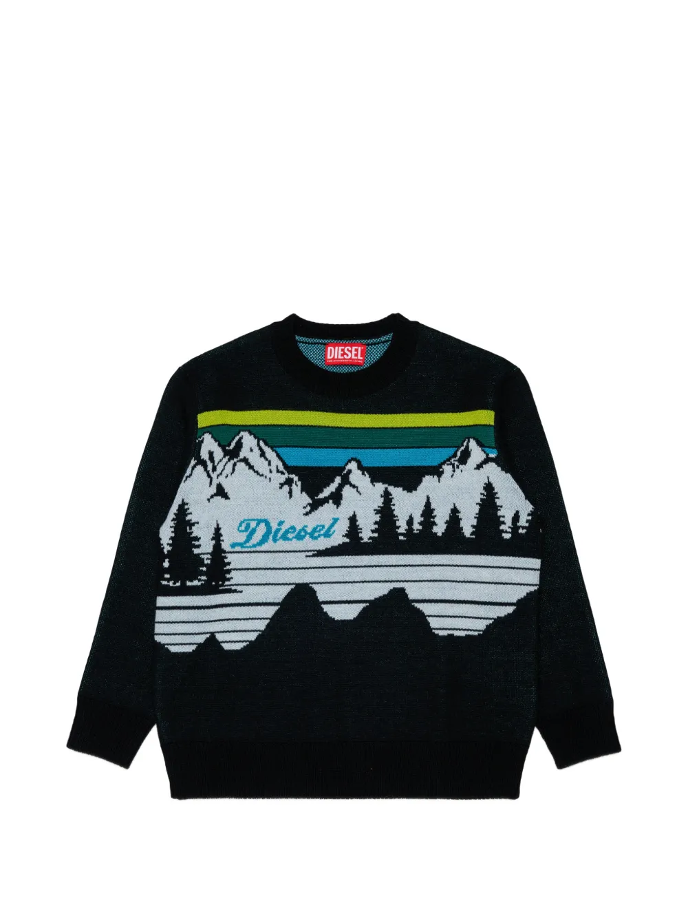 Diesel Kids Maglione con stampa - Nero