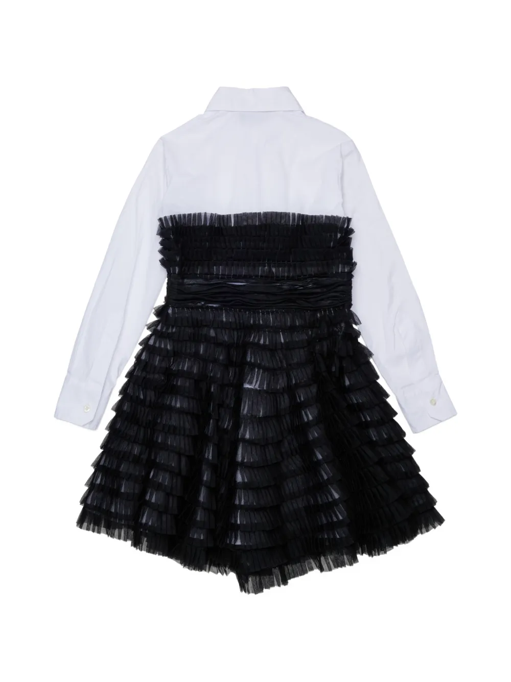 DSQUARED2 KIDS Gelaagde jurk met ruches Zwart