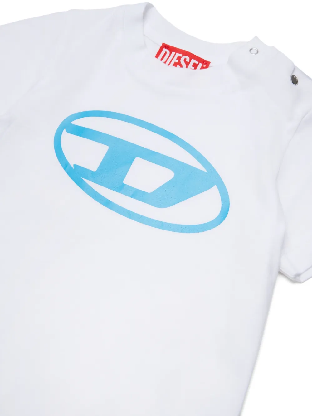 Diesel Kids T-shirt met logoprint Wit