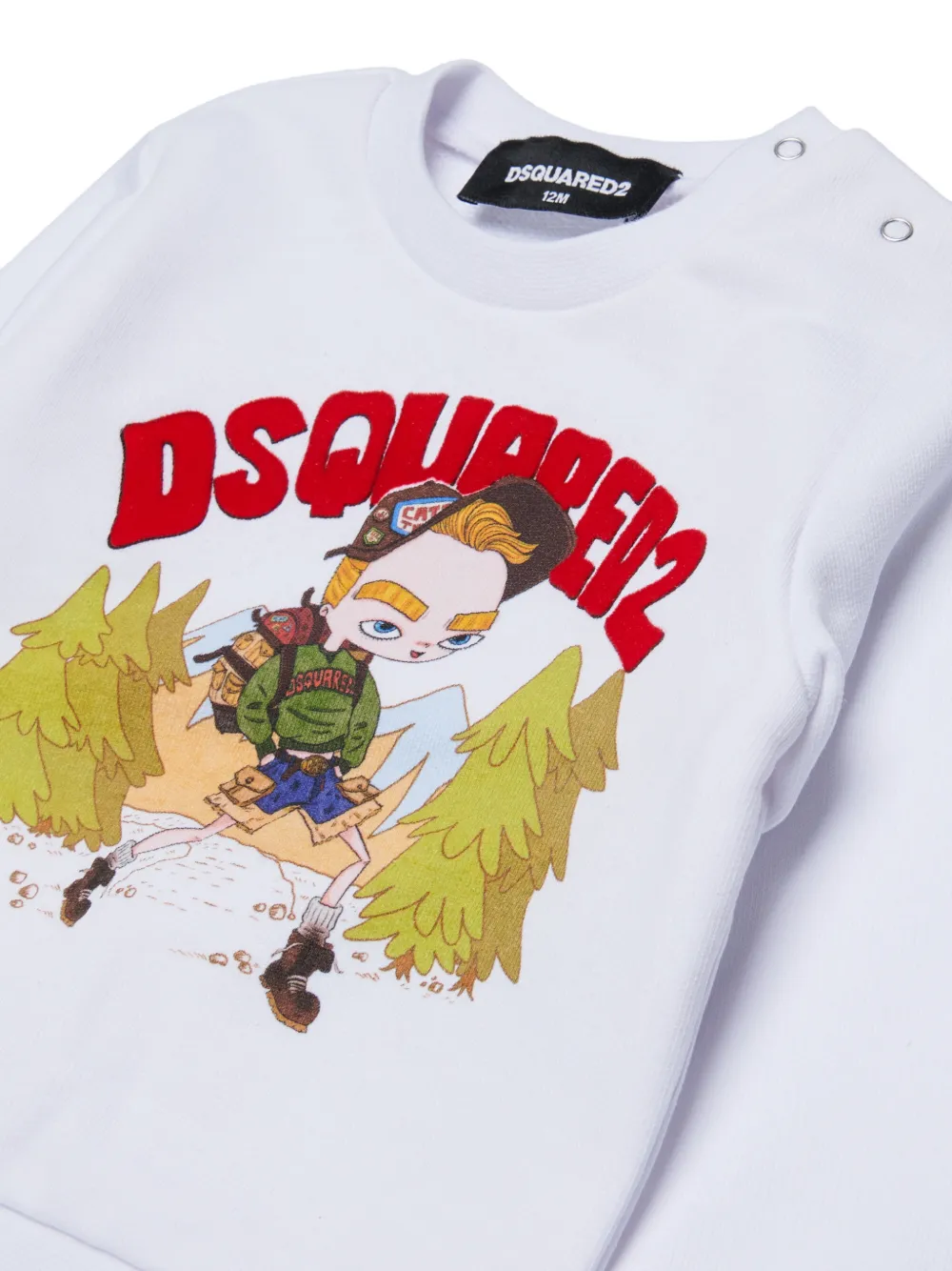 Dsquared2 Kids Sudadera Con Estampado Gráfico - Blanco 