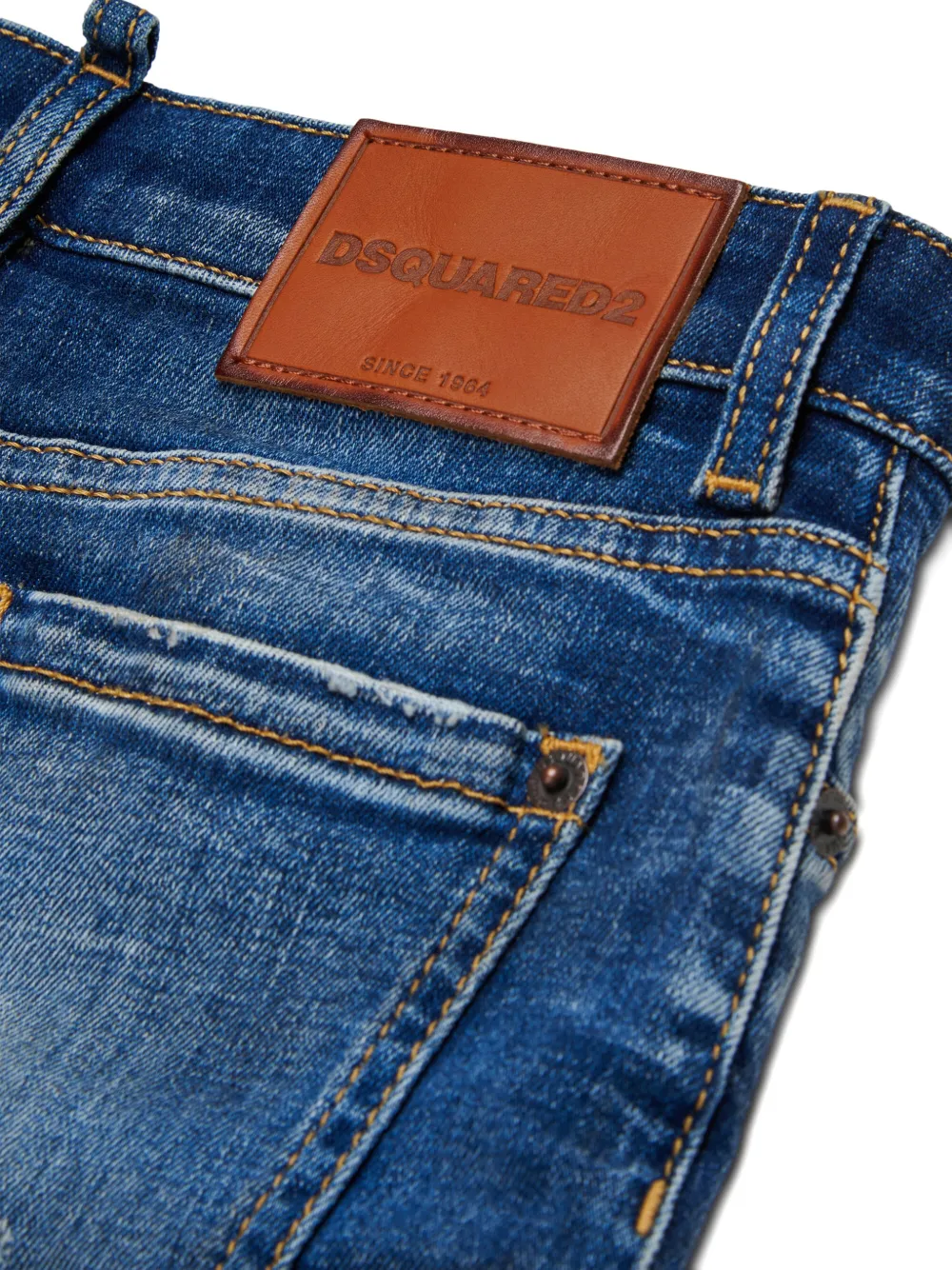 DSQUARED2 KIDS Gerafelde rok met omslag Blauw