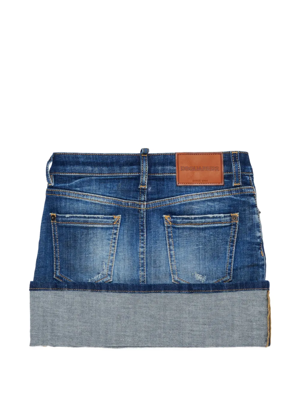 DSQUARED2 KIDS Gerafelde rok met omslag Blauw