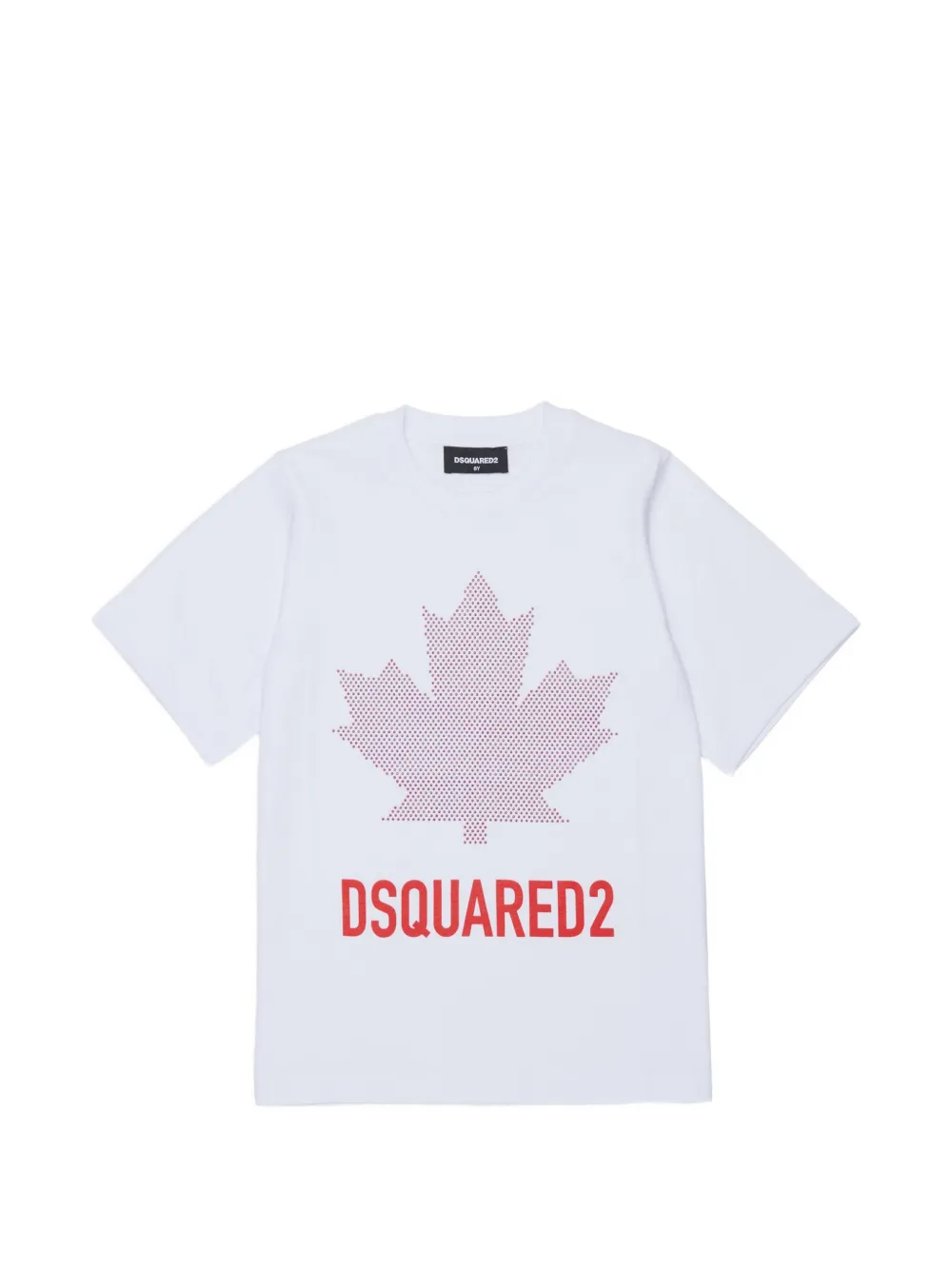 DSQUARED2 KIDS T-Shirt mit Strass - Weiß