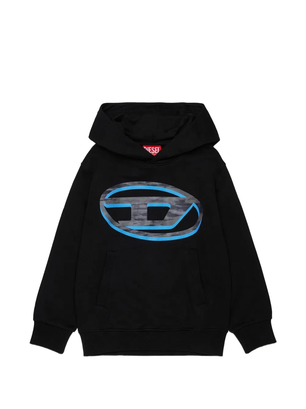 Diesel Kids Felpa Diesel con stampa - Nero