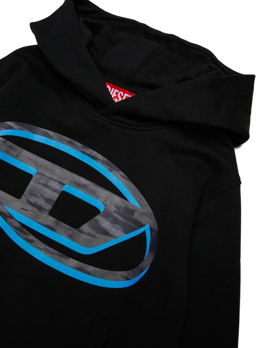Diesel Kids Diesel hoodie met logoprint Zwart