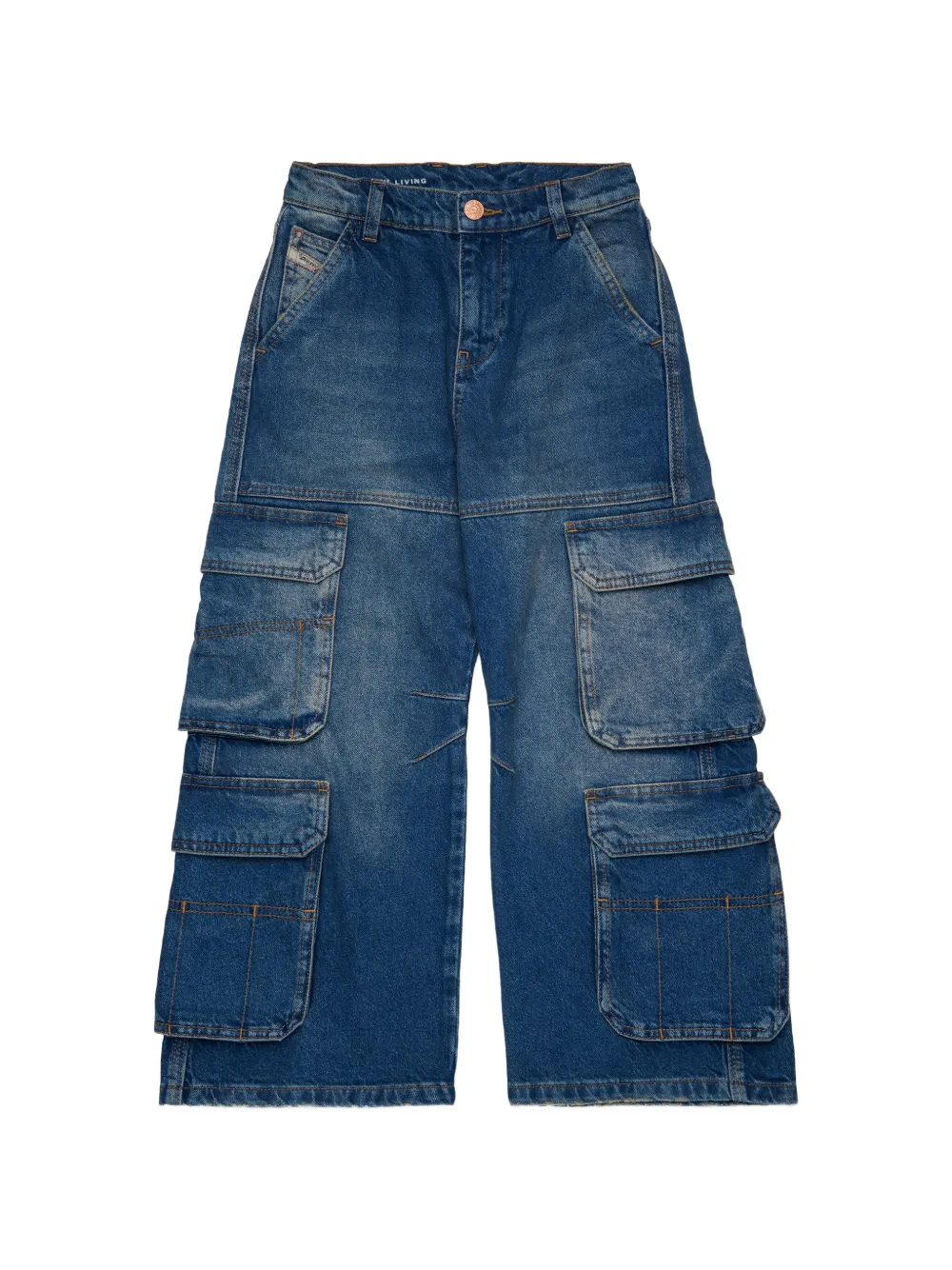 Diesel Kids Jeans D-Argjx Cargo - Blu