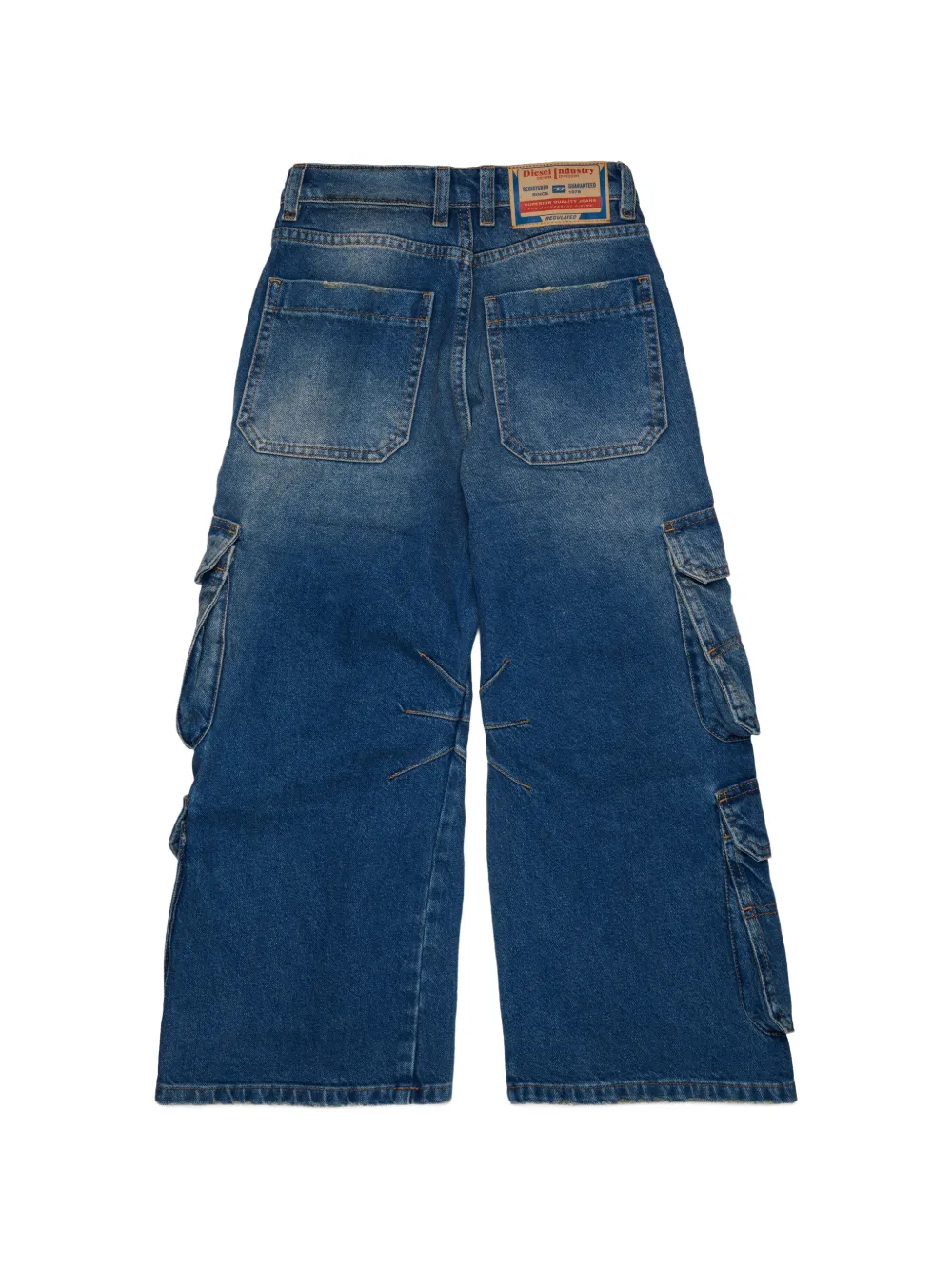 Diesel Kids D-ARGJX cargo jeans Blauw