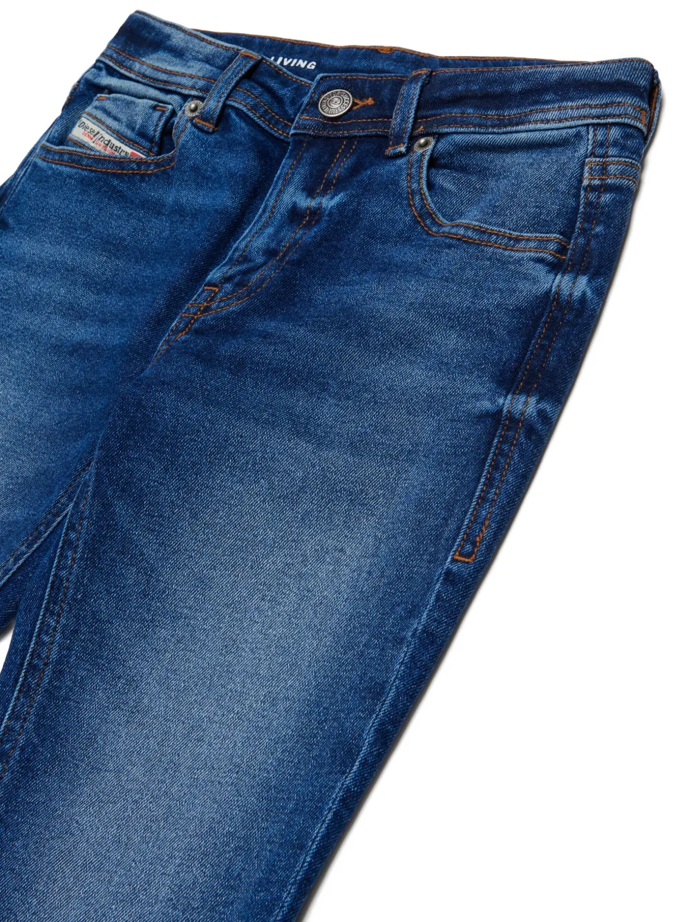 Diesel Kids 2004 slim-fit jeans met wassing Blauw