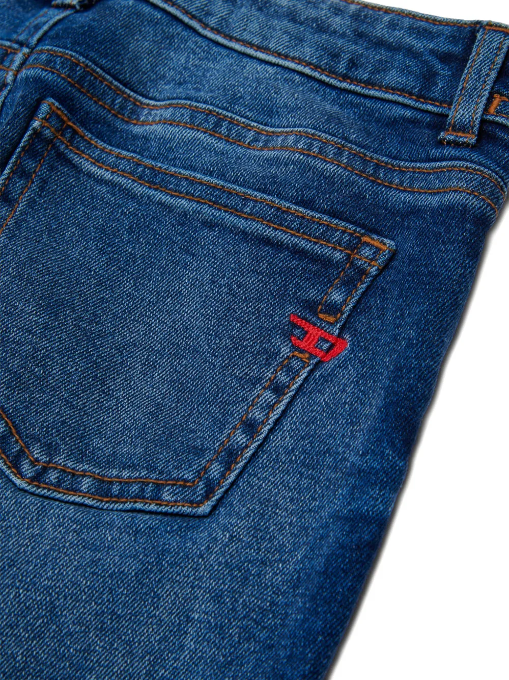 Diesel Kids 2004 slim-fit jeans met wassing Blauw